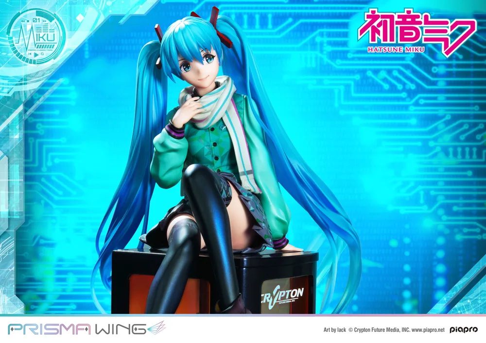 Prisma Wing Piapro Characters 1/7 Scale Pre-Painted Figure: Hatsune Miku Art by Lack