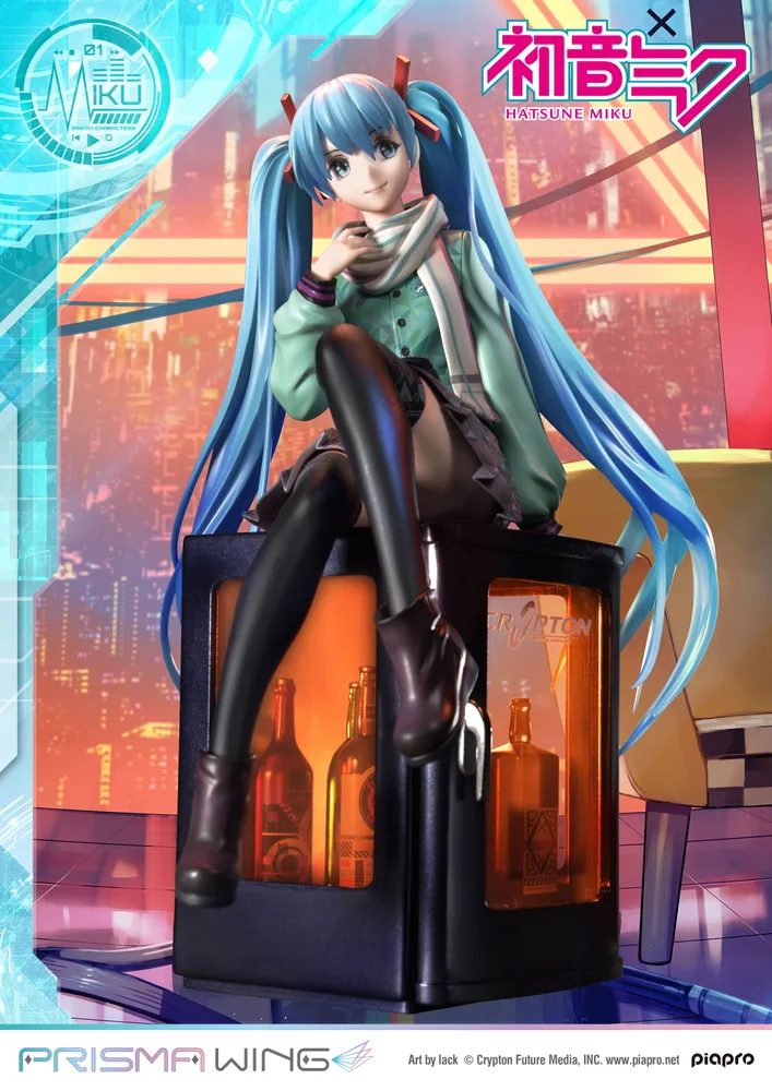Prisma Wing Piapro Characters 1/7 Scale Pre-Painted Figure: Hatsune Miku Art by Lack
