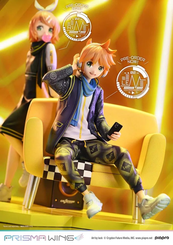Prisma Wing Piapro Characters 1/7 Scale Pre-Painted Figure: Kagamine Len Art by Lack