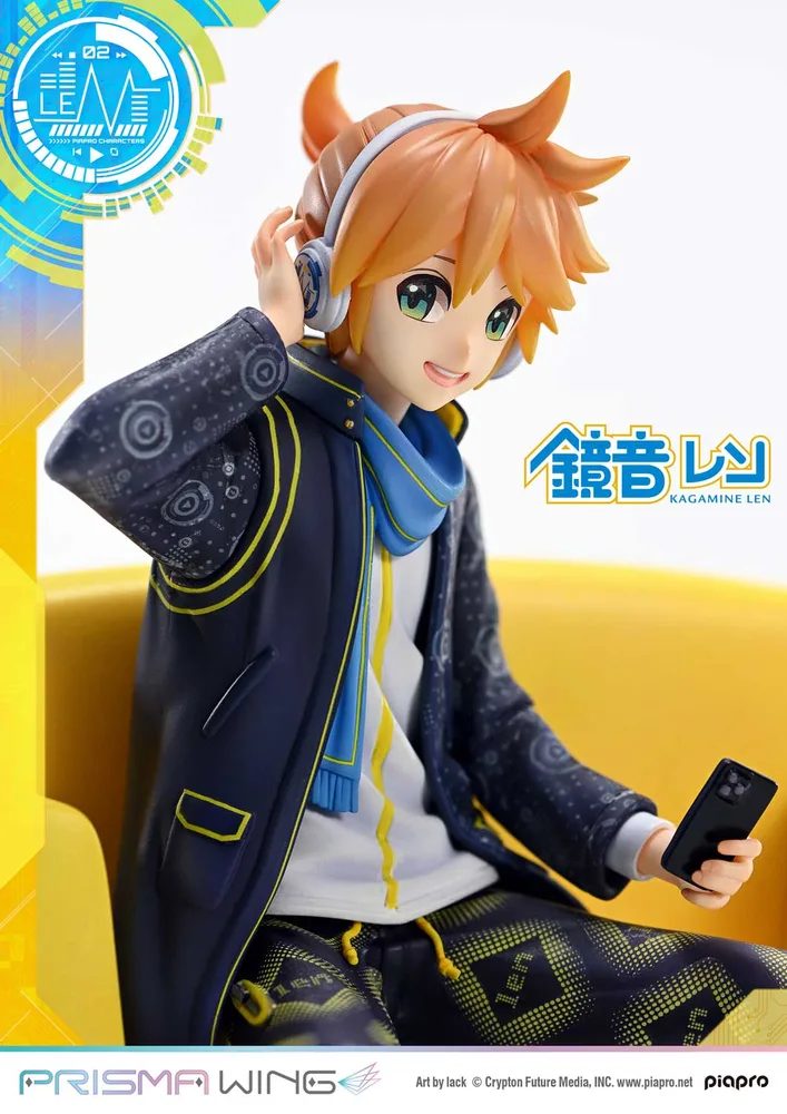 Prisma Wing Piapro Characters 1/7 Scale Pre-Painted Figure: Kagamine Len Art by Lack