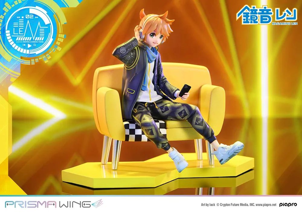 Prisma Wing Piapro Characters 1/7 Scale Pre-Painted Figure: Kagamine Len Art by Lack