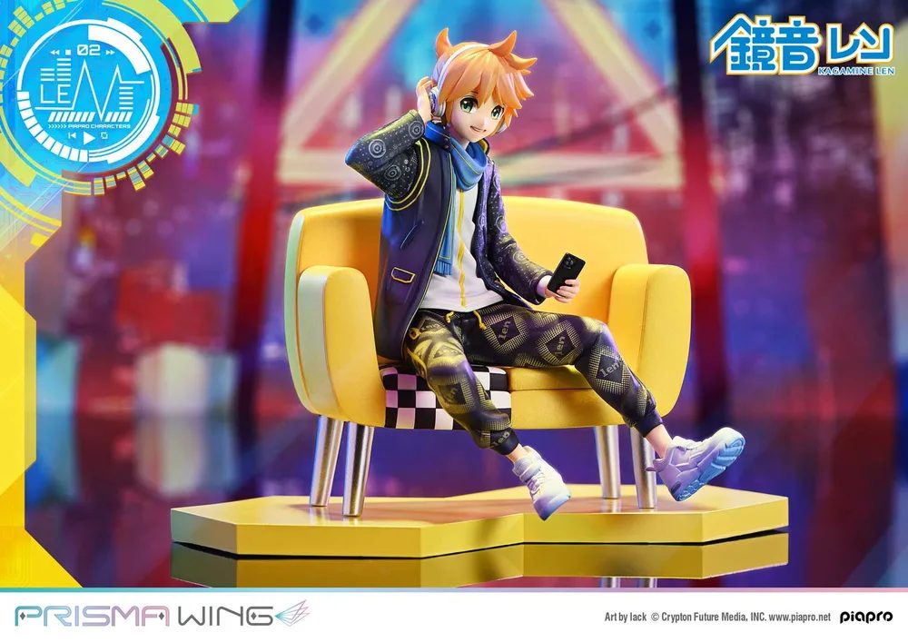 Prisma Wing Piapro Characters 1/7 Scale Pre-Painted Figure: Kagamine Len Art by Lack