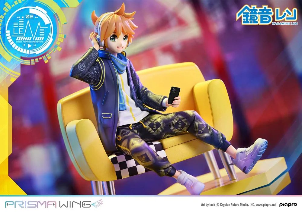 Prisma Wing Piapro Characters 1/7 Scale Pre-Painted Figure: Kagamine Len Art by Lack