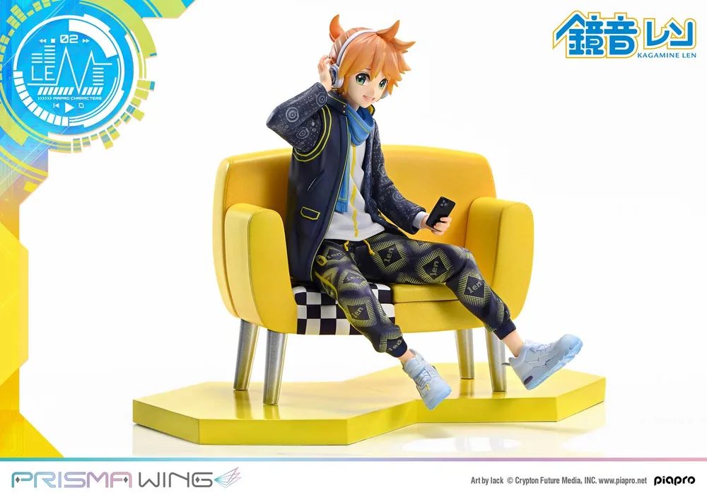 Prisma Wing Piapro Characters 1/7 Scale Pre-Painted Figure: Kagamine Len Art by Lack