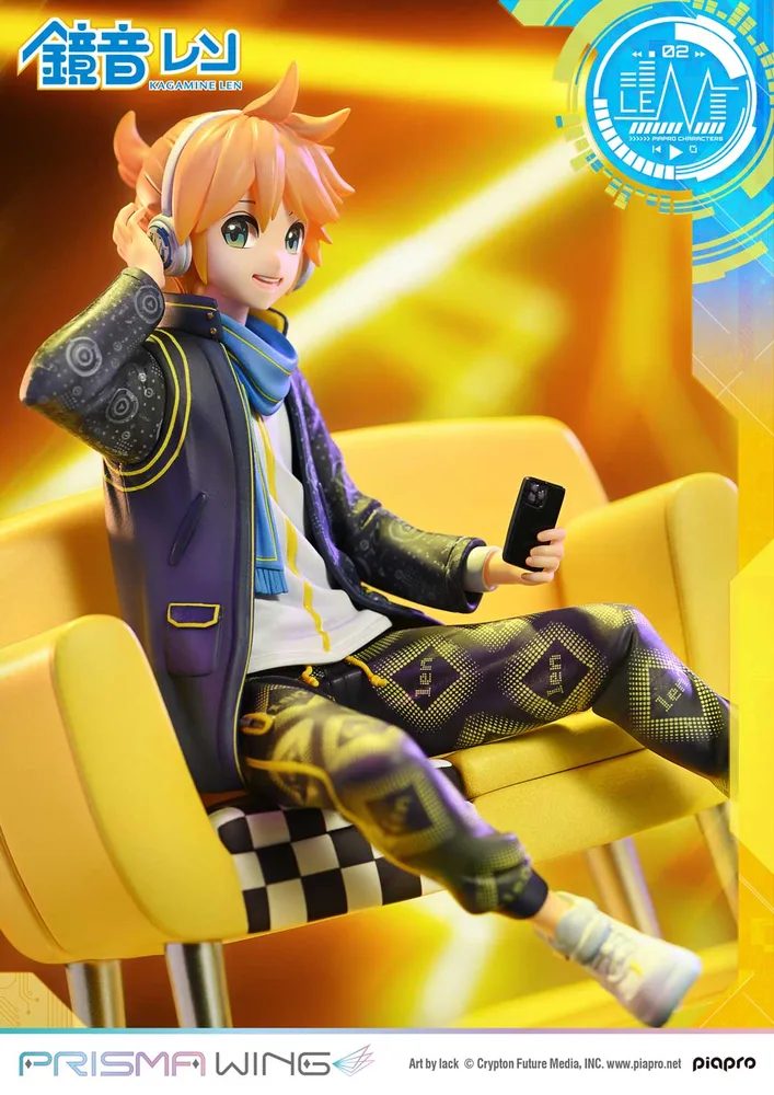Prisma Wing Piapro Characters 1/7 Scale Pre-Painted Figure: Kagamine Len Art by Lack