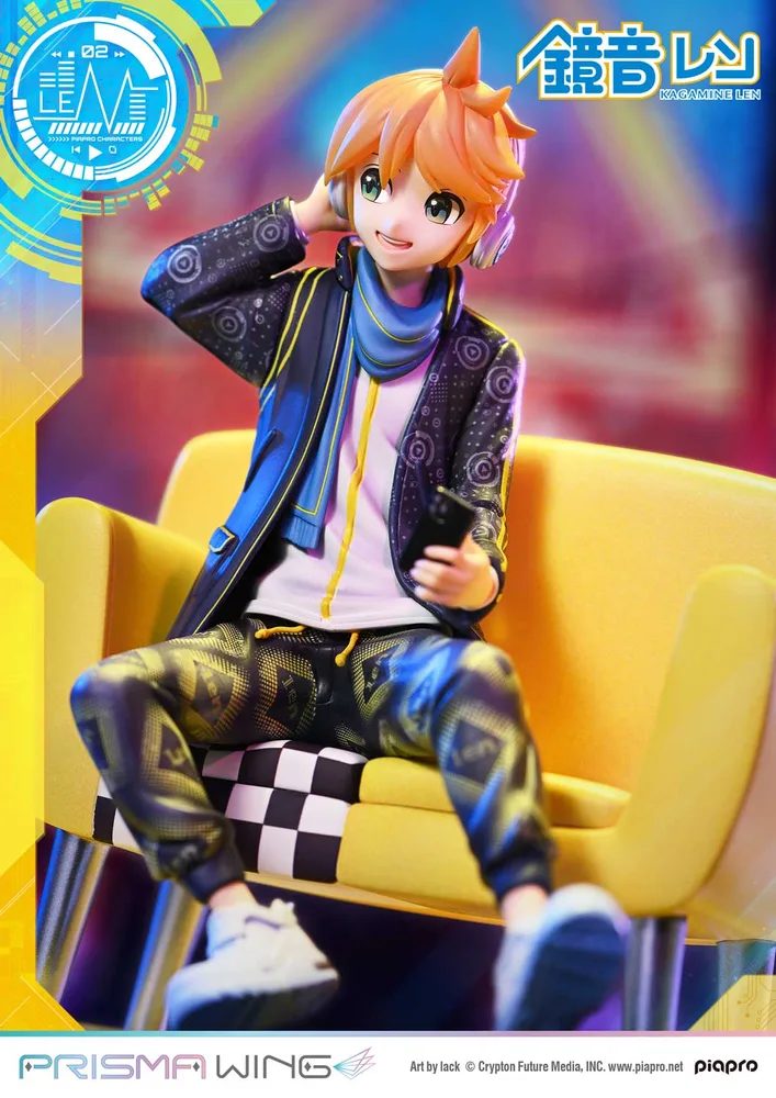 Prisma Wing Piapro Characters 1/7 Scale Pre-Painted Figure: Kagamine Len Art by Lack