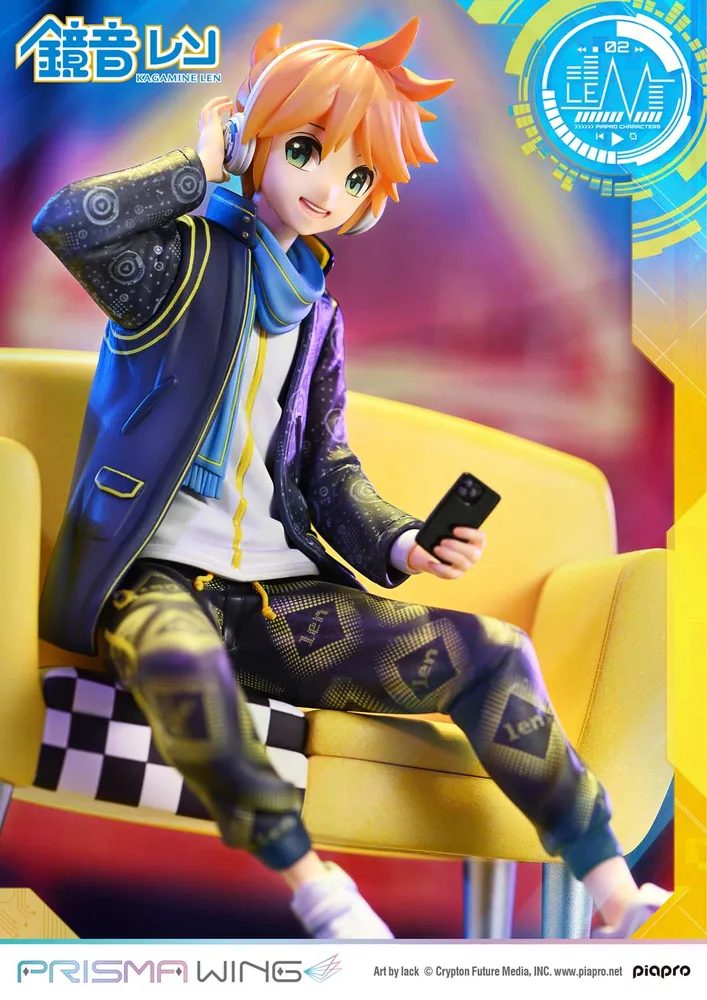 Prisma Wing Piapro Characters 1/7 Scale Pre-Painted Figure: Kagamine Len Art by Lack