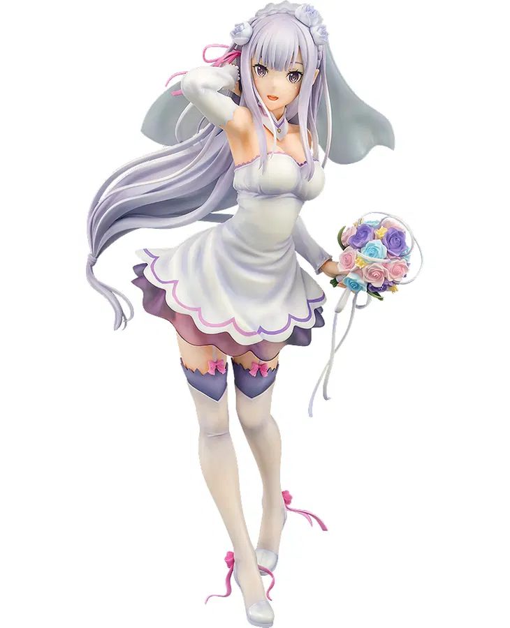 Re:Zero Starting Life in Another World 1/7 Scale Pre-Painted Figure: Emilia Wedding Ver. (Re-run)