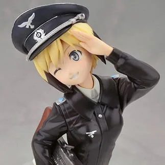 Strike Witches 2 1/8 Pre-Painted PVC Figure: Erica Hartmann Alter Ver.