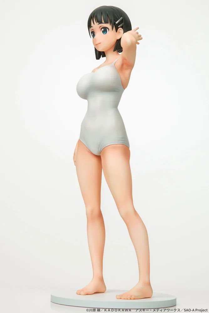 Sword Art Online 1/7 Scale Pre-Painted Figure: Suguha Kirigaya White School Swimsuit Ver.