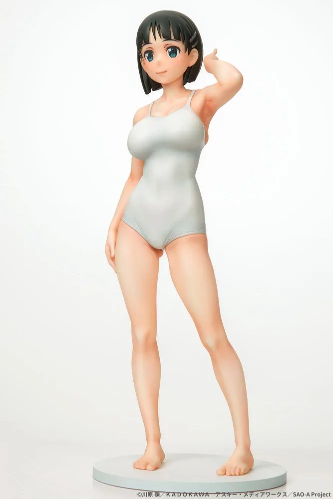 Sword Art Online 1/7 Scale Pre-Painted Figure: Suguha Kirigaya White School Swimsuit Ver.