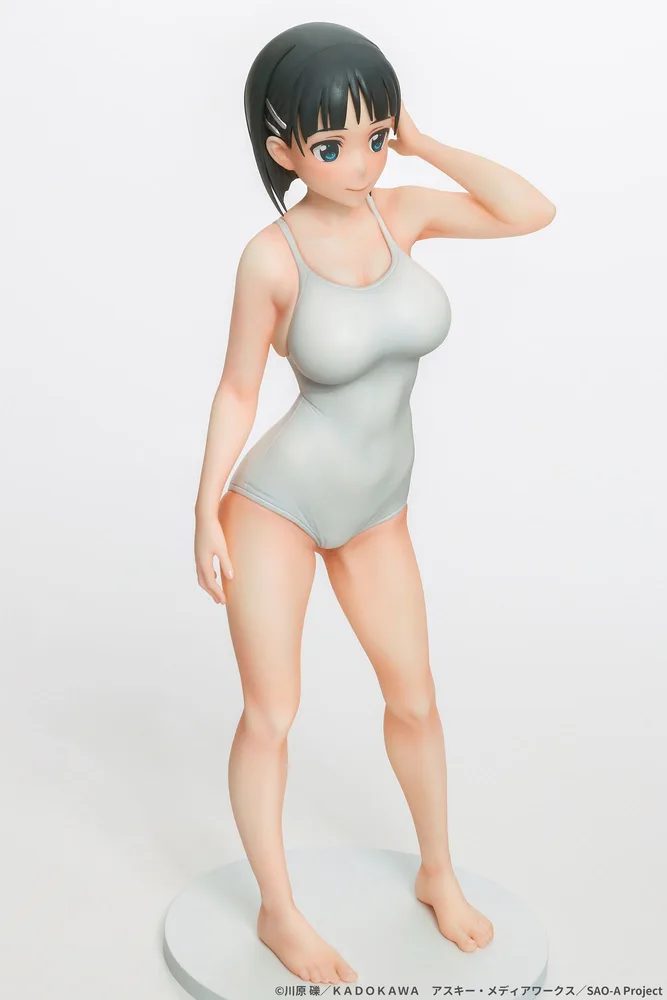Sword Art Online 1/7 Scale Pre-Painted Figure: Suguha Kirigaya White School Swimsuit Ver.