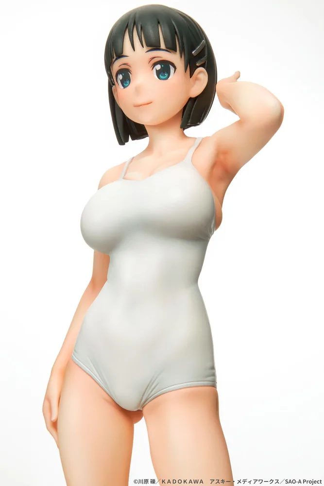 Sword Art Online 1/7 Scale Pre-Painted Figure: Suguha Kirigaya White School Swimsuit Ver.