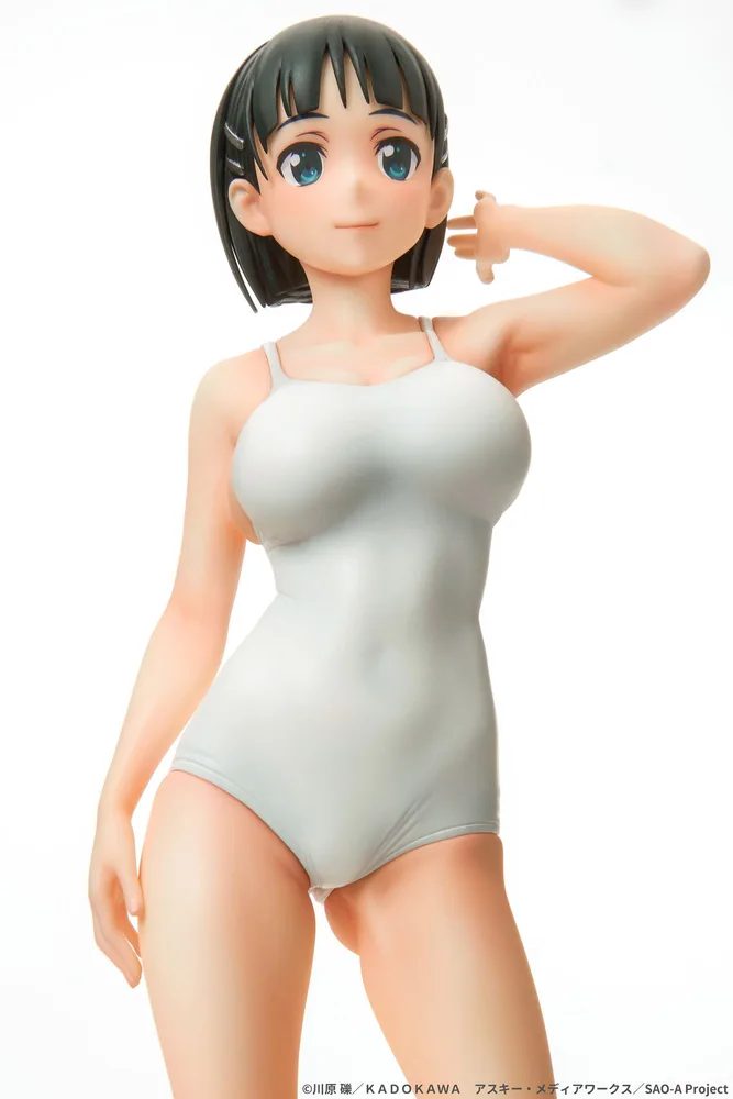 Sword Art Online 1/7 Scale Pre-Painted Figure: Suguha Kirigaya White School Swimsuit Ver.