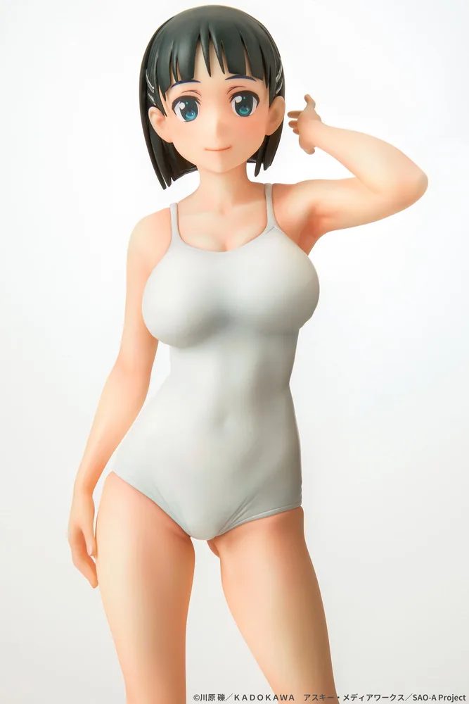 Sword Art Online 1/7 Scale Pre-Painted Figure: Suguha Kirigaya White School Swimsuit Ver.
