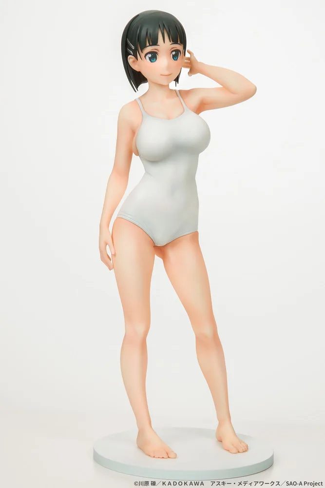 Sword Art Online 1/7 Scale Pre-Painted Figure: Suguha Kirigaya White School Swimsuit Ver.