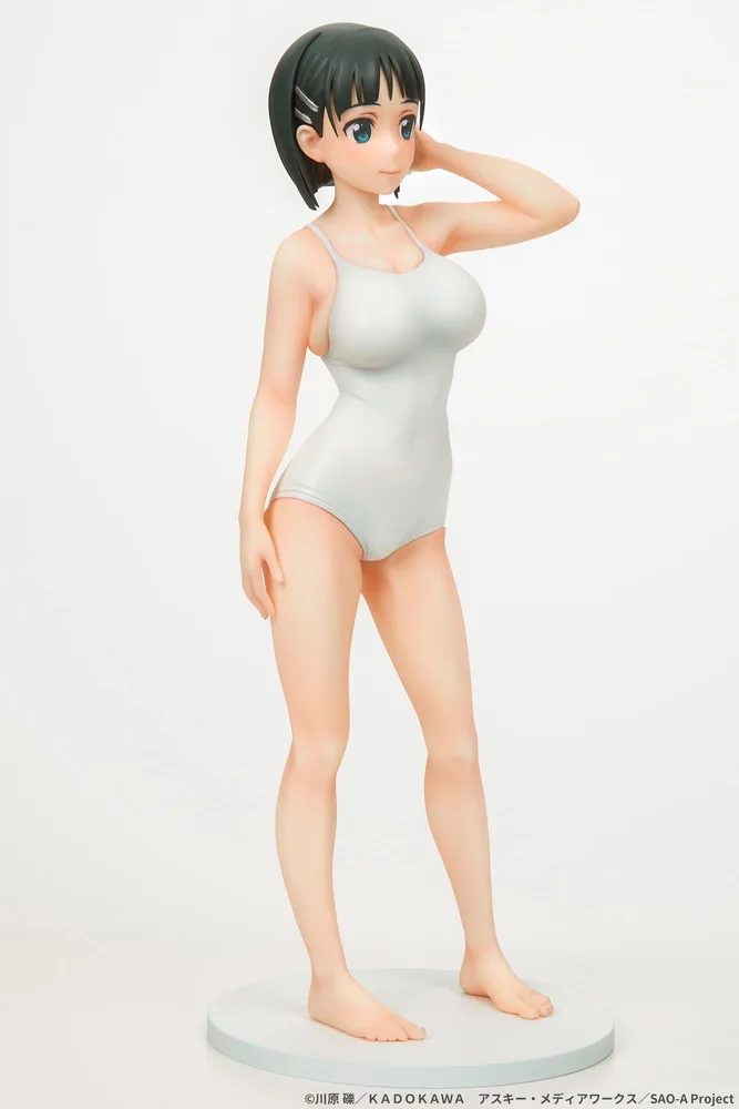 Sword Art Online 1/7 Scale Pre-Painted Figure: Suguha Kirigaya White School Swimsuit Ver.