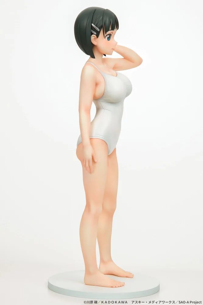 Sword Art Online 1/7 Scale Pre-Painted Figure: Suguha Kirigaya White School Swimsuit Ver.