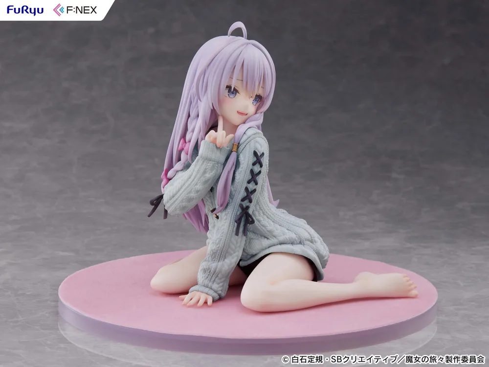 The Journey of Elaina 1/7 Scale Pre-Painted Figure: Elaina Knit Ver. Repaint Blue