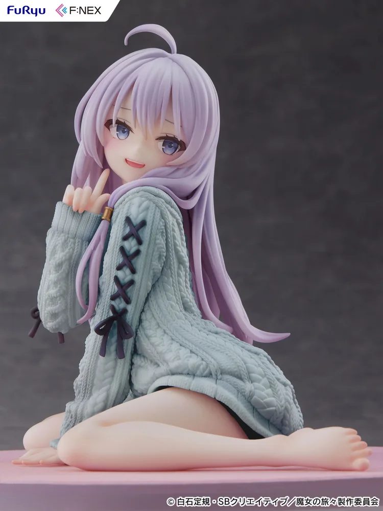 The Journey of Elaina 1/7 Scale Pre-Painted Figure: Elaina Knit Ver. Repaint Blue