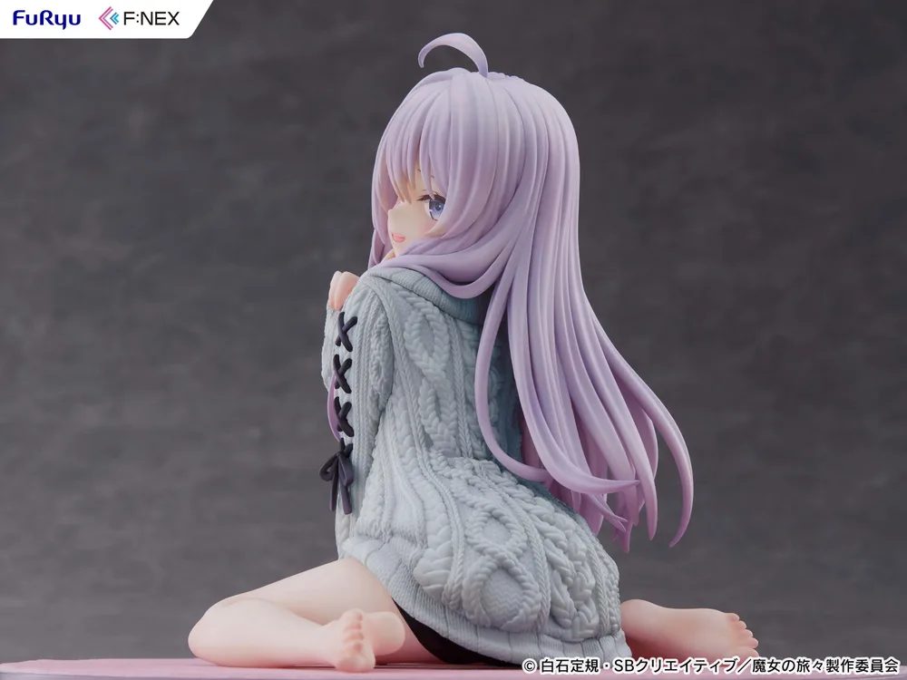 The Journey of Elaina 1/7 Scale Pre-Painted Figure: Elaina Knit Ver. Repaint Blue