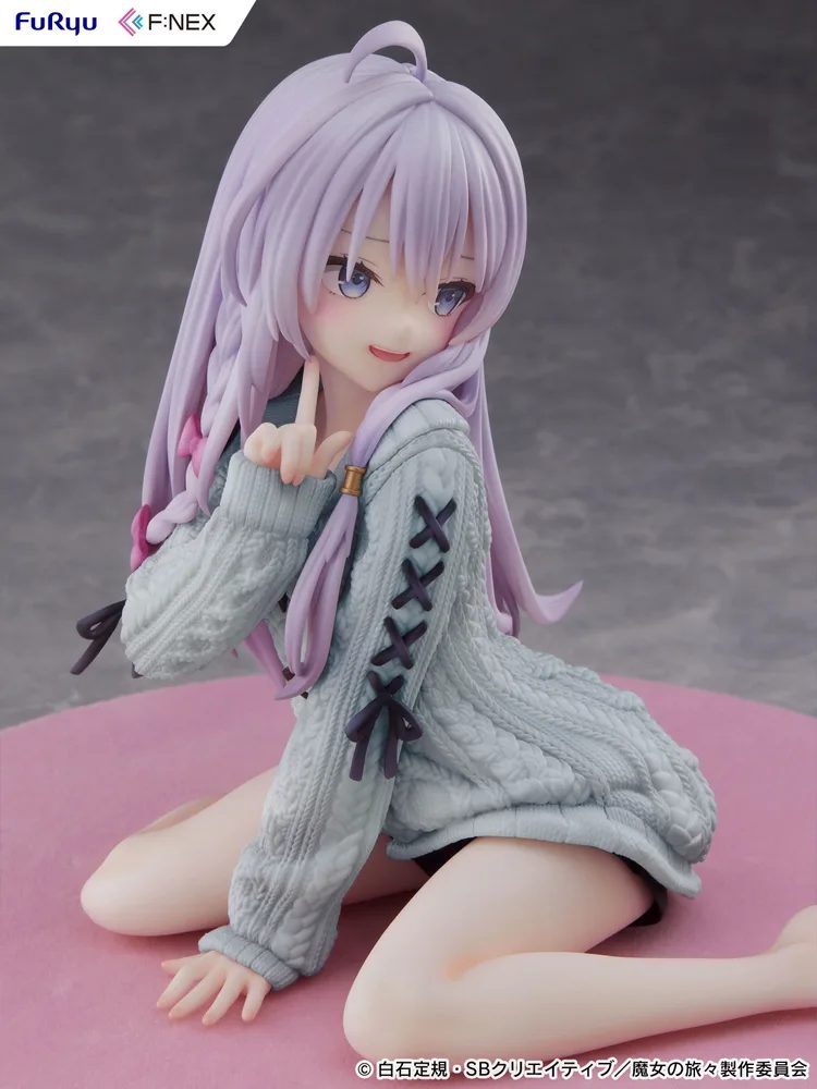 The Journey of Elaina 1/7 Scale Pre-Painted Figure: Elaina Knit Ver. Repaint Blue
