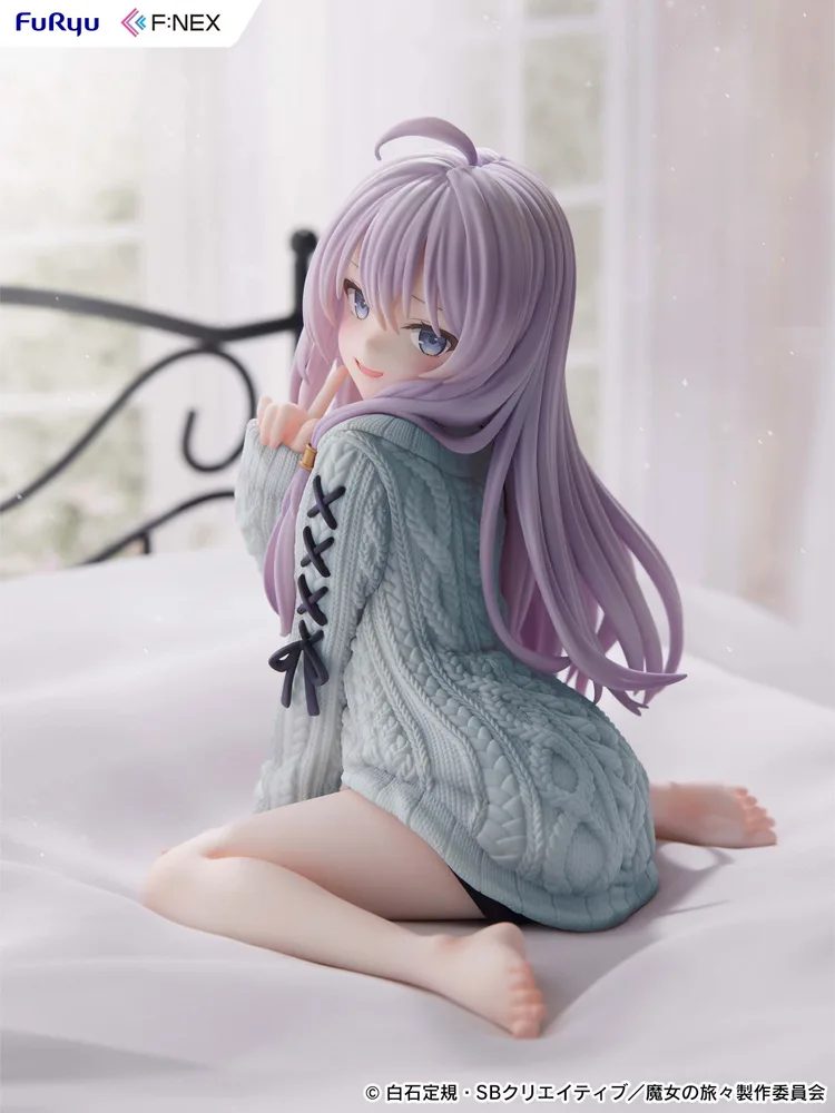 The Journey of Elaina 1/7 Scale Pre-Painted Figure: Elaina Knit Ver. Repaint Blue