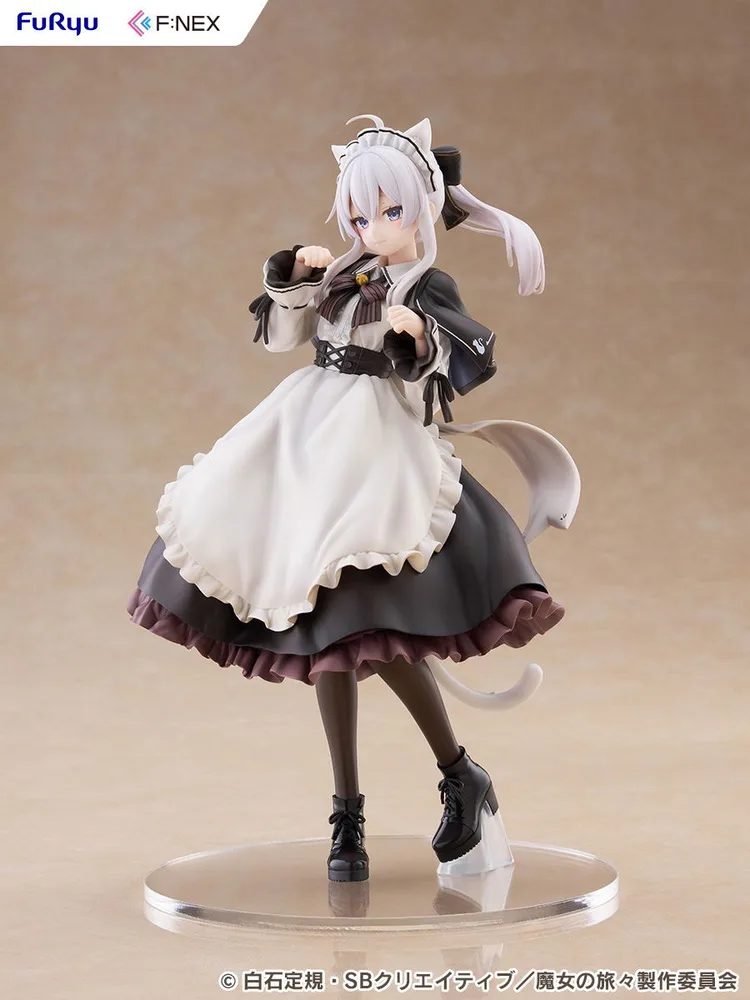 The Journey of Elaina 1/7 Scale Pre-Painted Figure: Elaina Maid Costume with Cat Ears Ver.