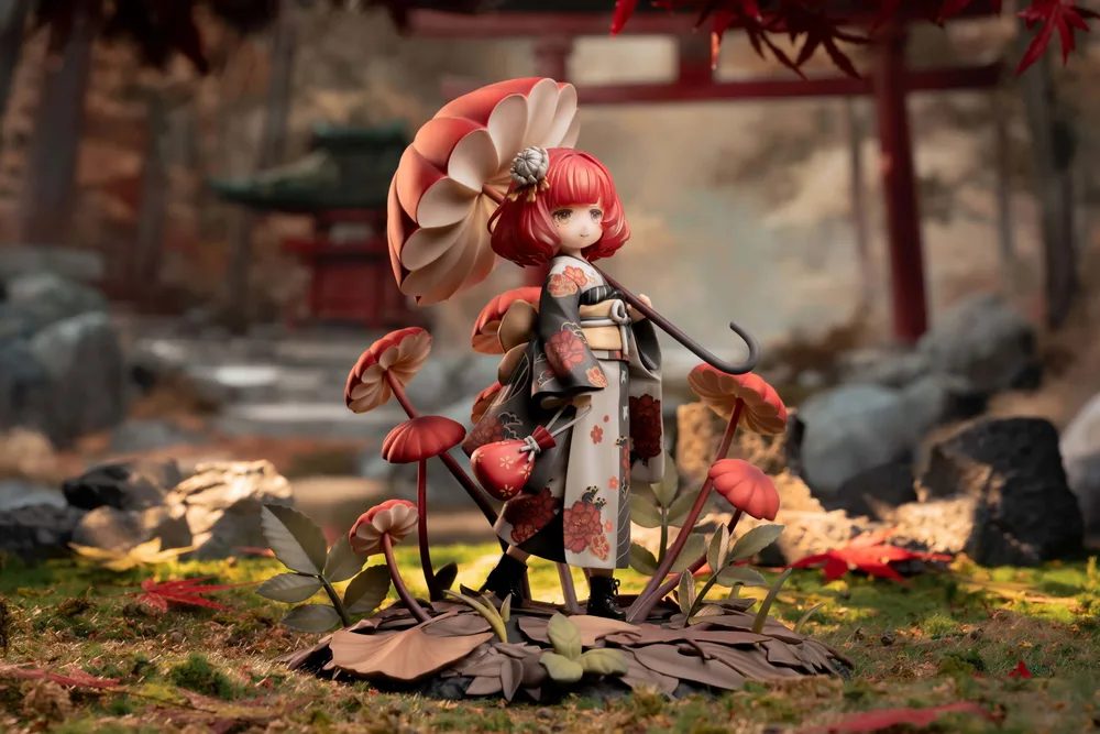 The Mushroom Girls Series No. 6 1/1 Scale Pre-Painted Figure: Marasmius Haematocephalus