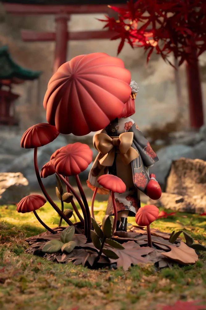 The Mushroom Girls Series No. 6 1/1 Scale Pre-Painted Figure: Marasmius Haematocephalus