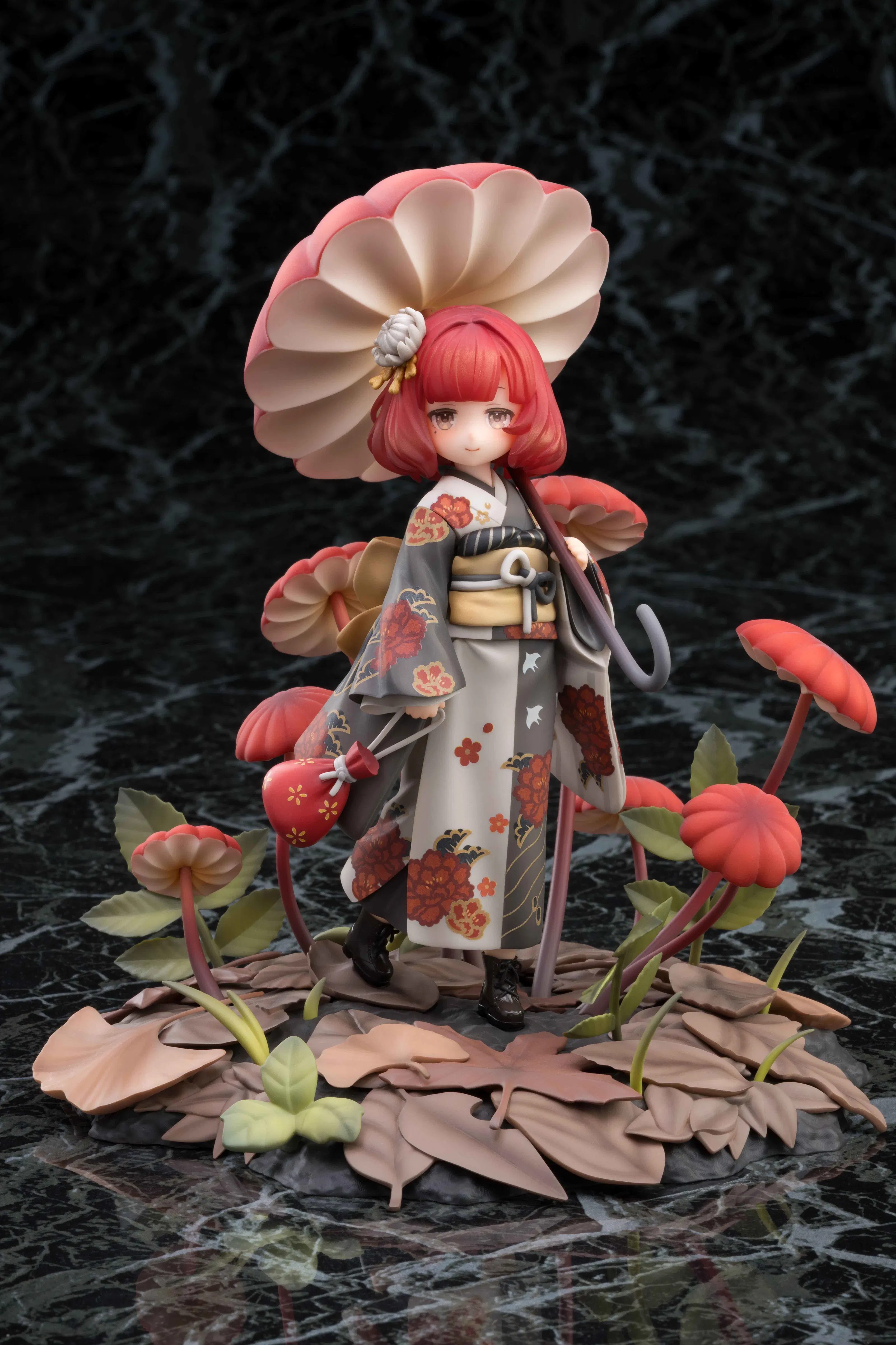 The Mushroom Girls Series No. 6 1/1 Scale Pre-Painted Figure: Marasmius Haematocephalus