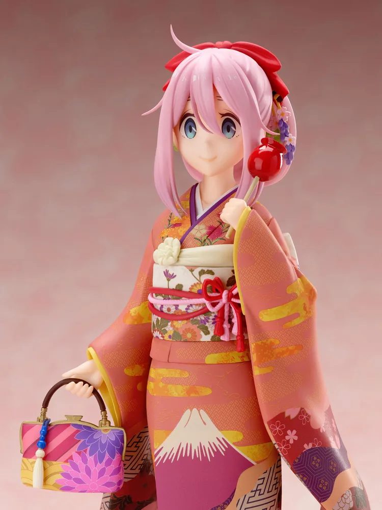 Yuru Camp Season 2 1/7 Scale Pre-Painted Figure: Nadeshiko Kagamihara Furisode Ver.