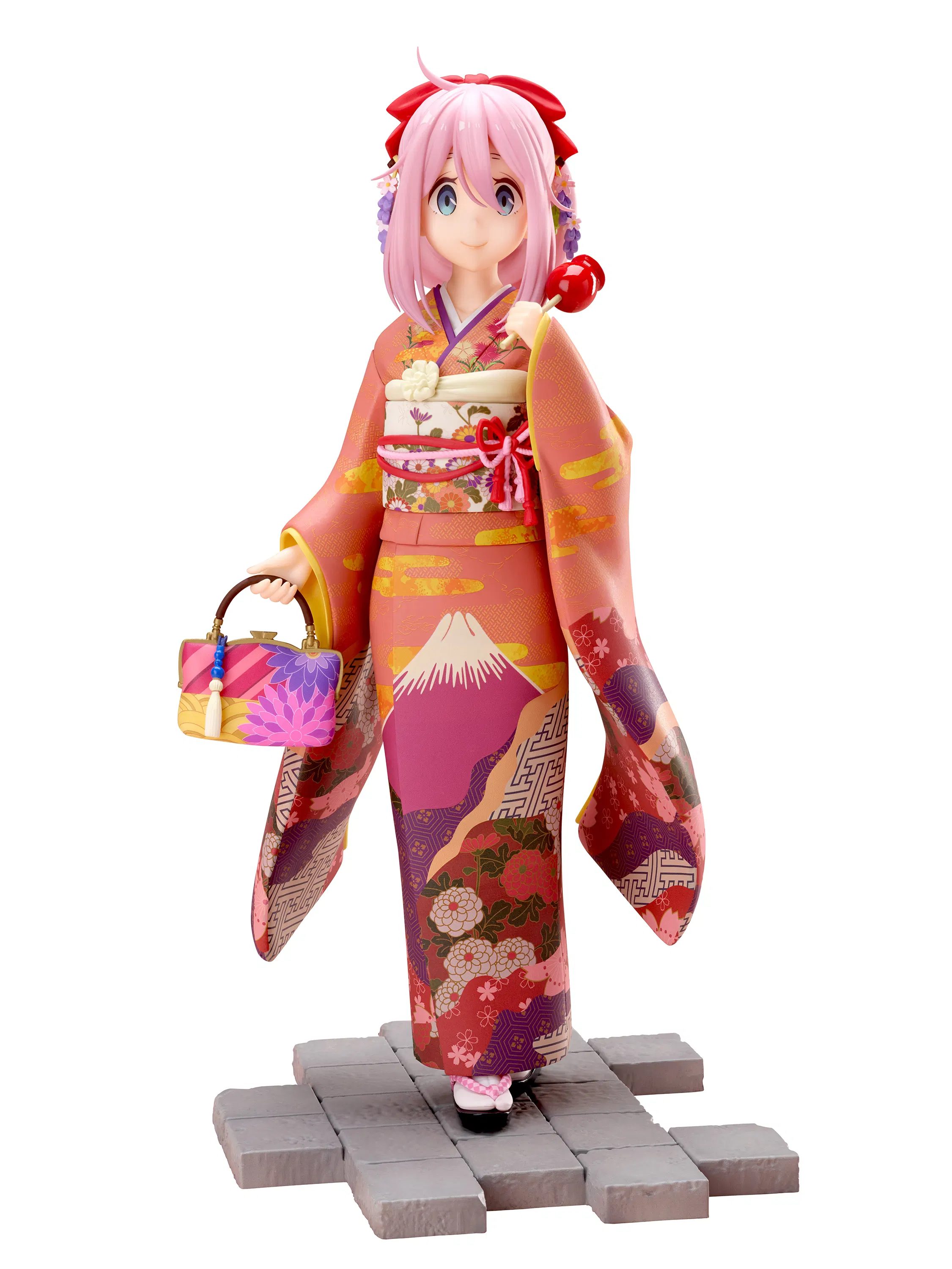 Yuru Camp Season 2 1/7 Scale Pre-Painted Figure: Nadeshiko Kagamihara Furisode Ver.