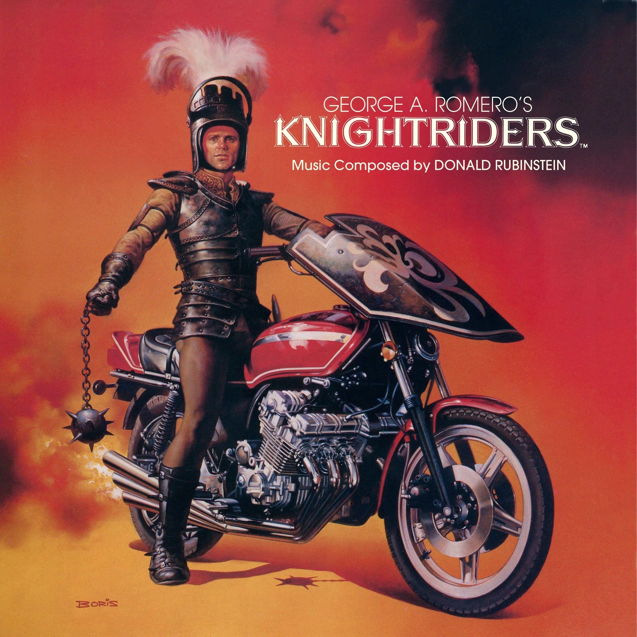 Виниловая пластинка George A. Romero's Knightriders - Original Motion Picture Score 2xLP Mondo Exclusive — обложка
