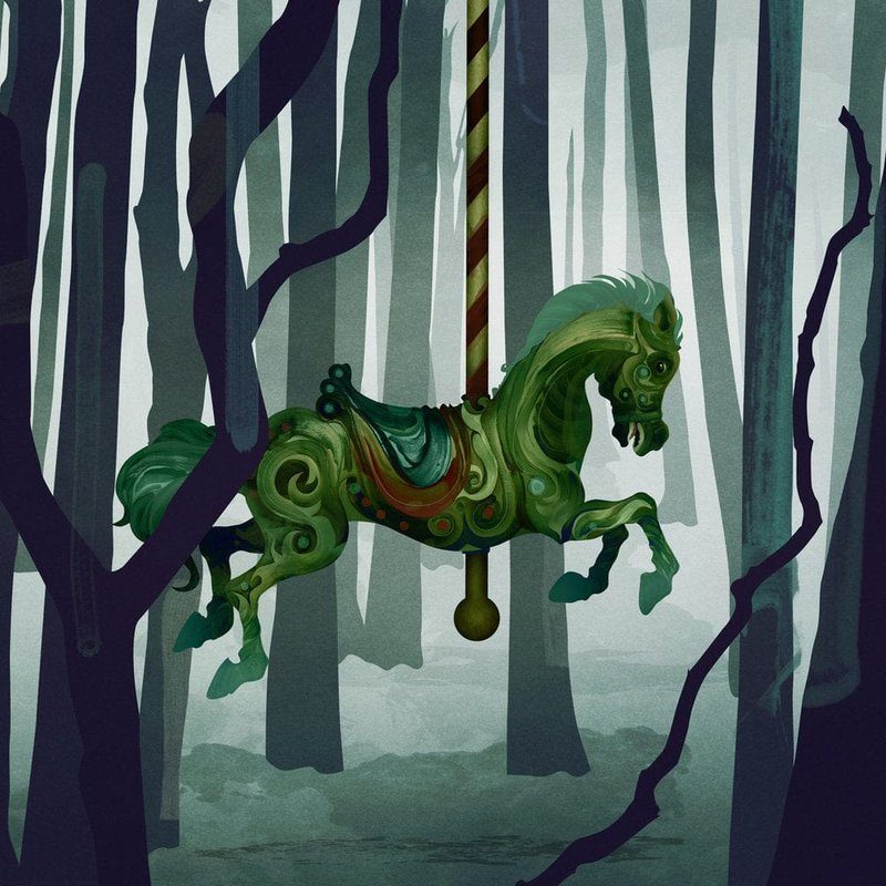 Виниловая пластинка Alone In The Woods LP - Self Titled - BWR : CARBON — обложка