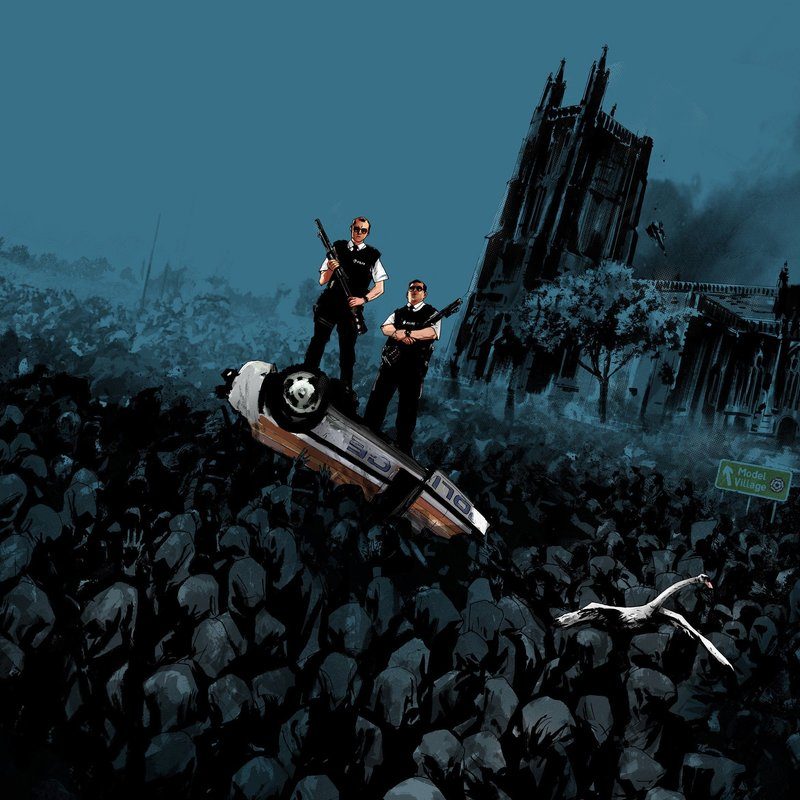 Виниловая пластинка Hot Fuzz - Original Motion Picture Score — обложка