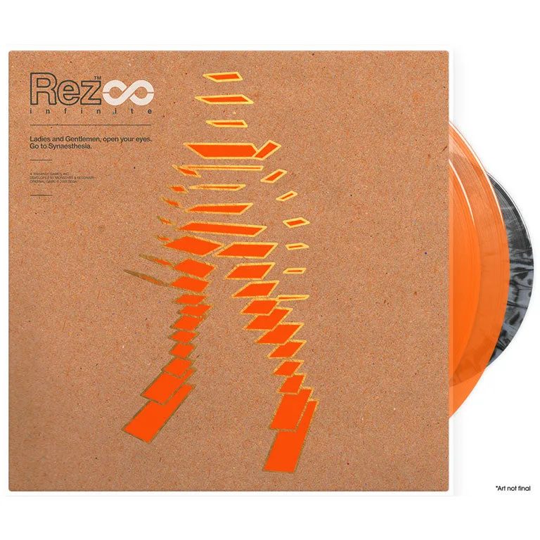 Виниловая пластинка Rez Infinite - Vinyl Soundtrack 2xLP + Retrospective Book + 7” Bonus Vinyl - Orange Vinyl Edition — обложка