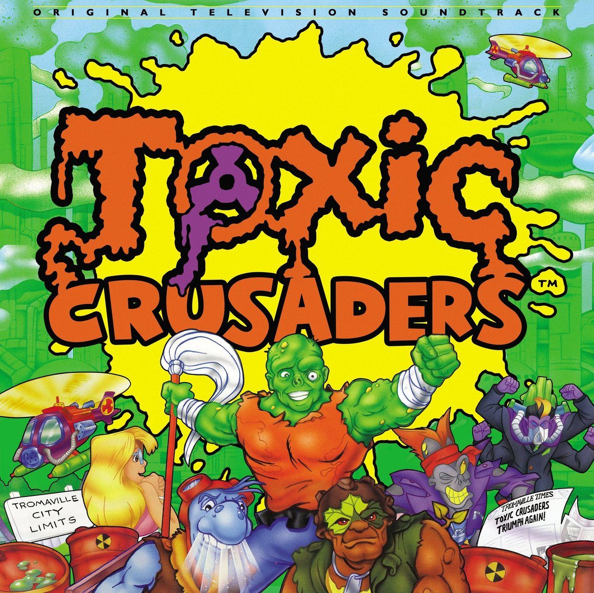Виниловая пластинка Toxic Crusaders - Original Television Soundtrack 2XLP — обложка