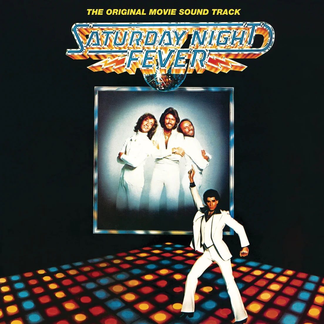 Saturday Night Fever — Clear With Red, Orange/Blue Marble Vinyl — фото 1