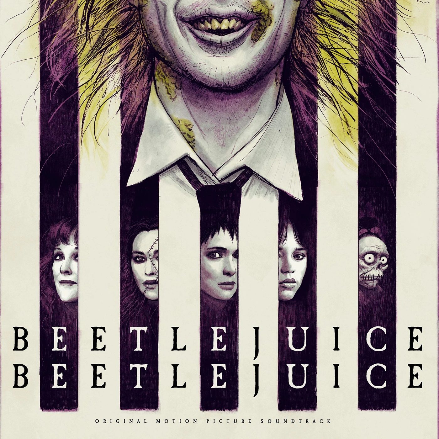 Beetlejuice Beetlejuice — Lime Green/Purple Handpoured  Vinyl — фото 1