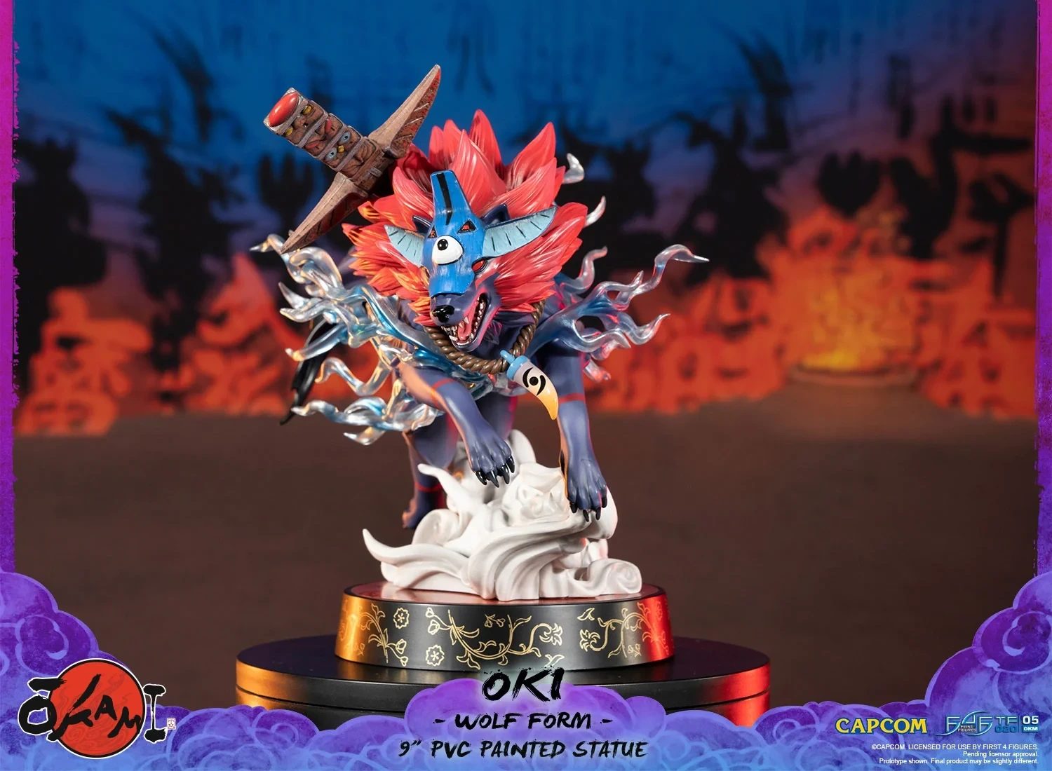 Okami – Oki (Wolf Form) PVC Statue (Standard Edition)