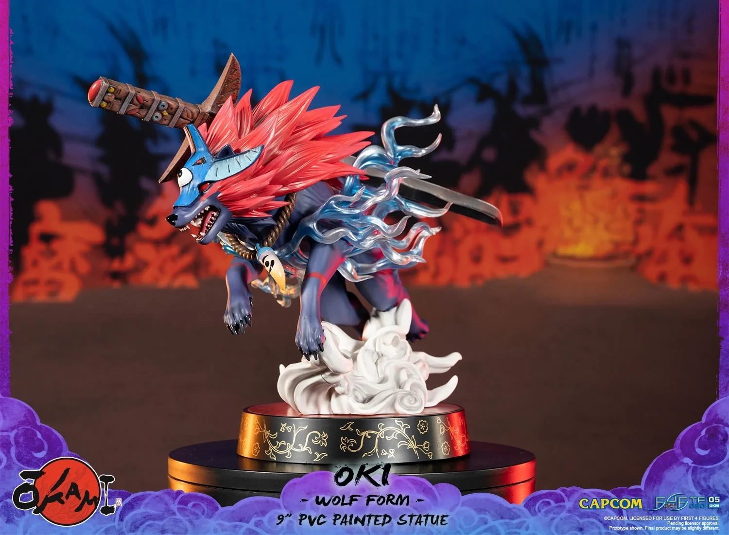 Okami – Oki (Wolf Form) PVC Statue (Standard Edition)
