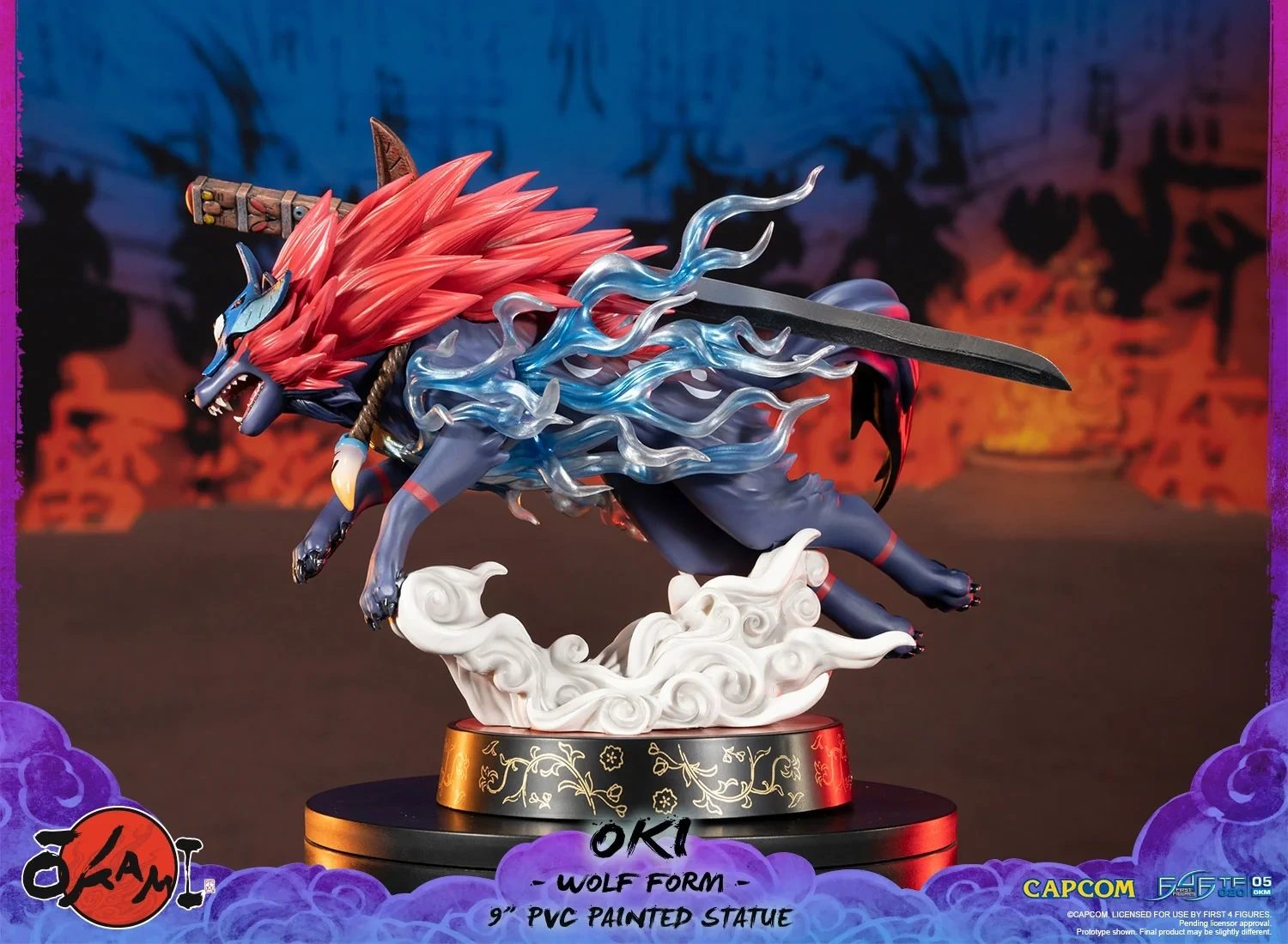 Okami – Oki (Wolf Form) PVC Statue (Standard Edition)