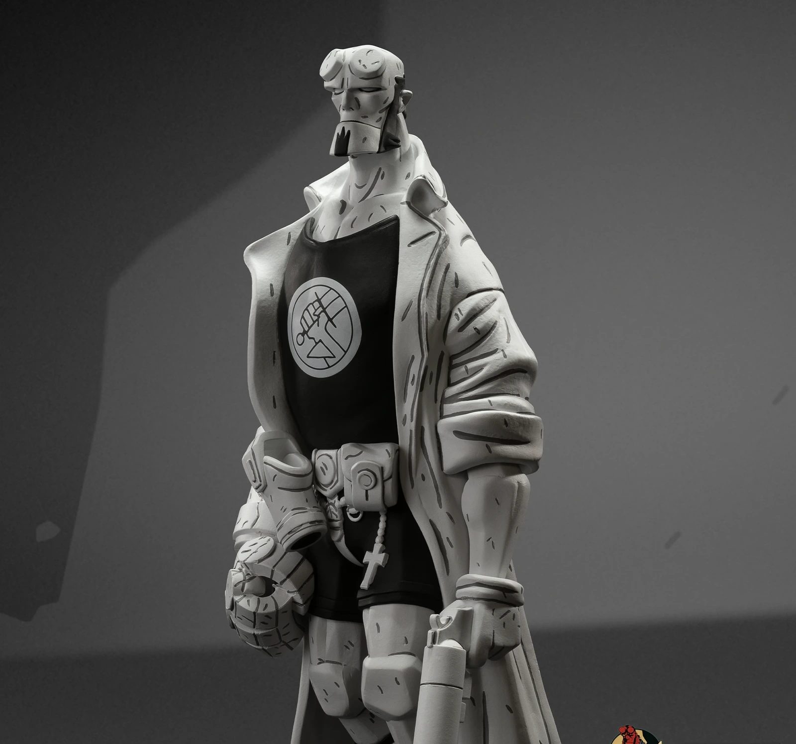 Hellboy 30th Anniversary Deluxe Vinyl Figure (Black and White Variant)