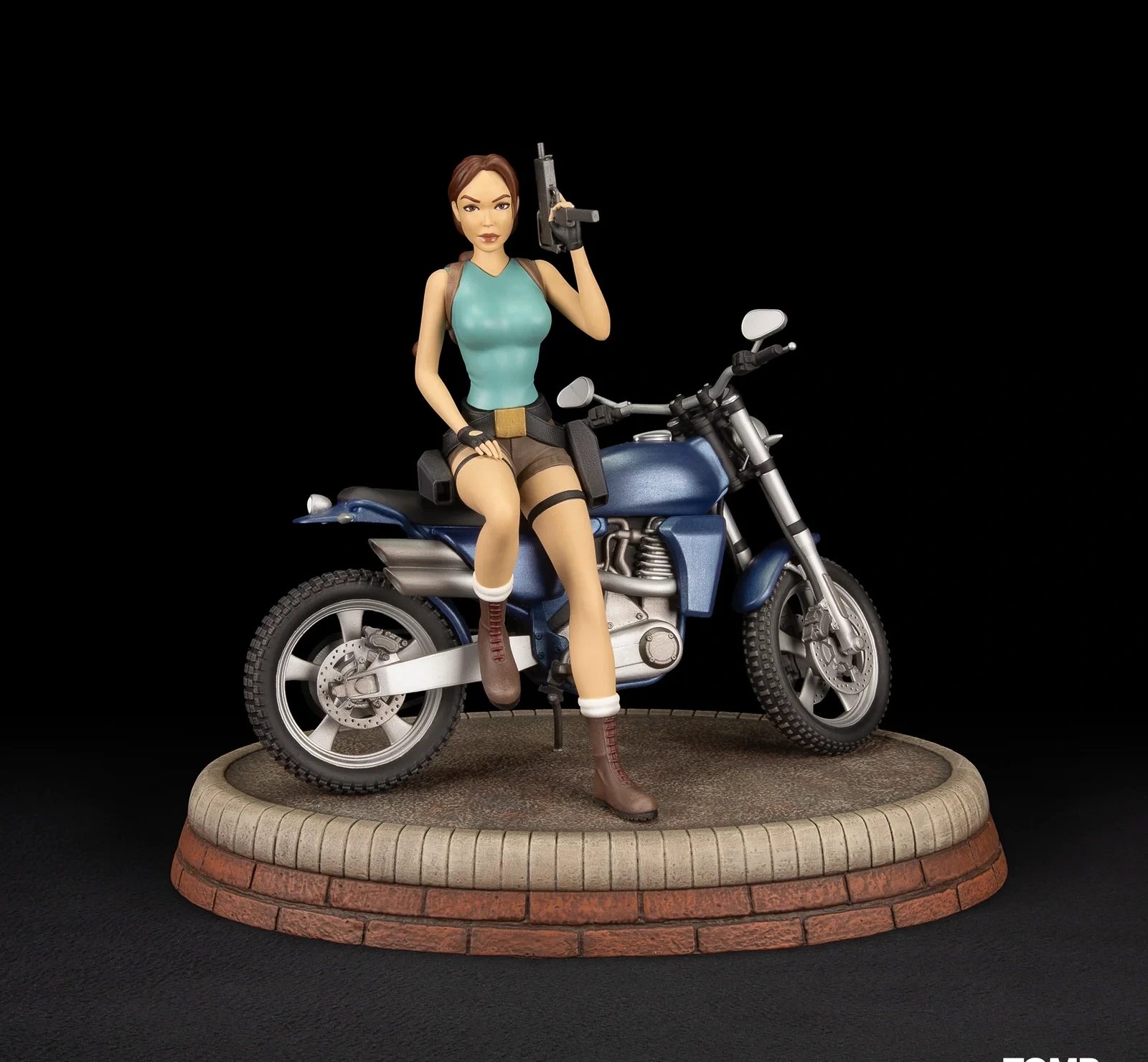 Tomb Raider: Lara Croft - Classic Motorbike Premium Statue