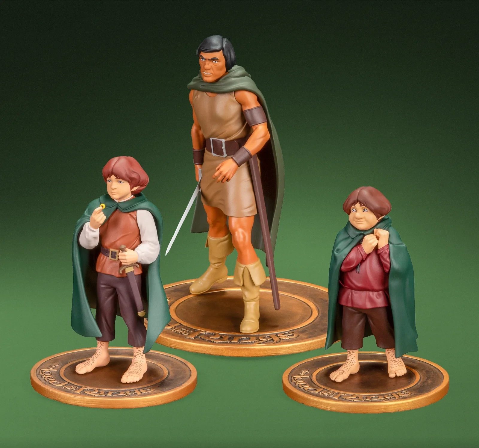The Lord of the Rings Animated — Frodo, Aragorn & Samwise Set