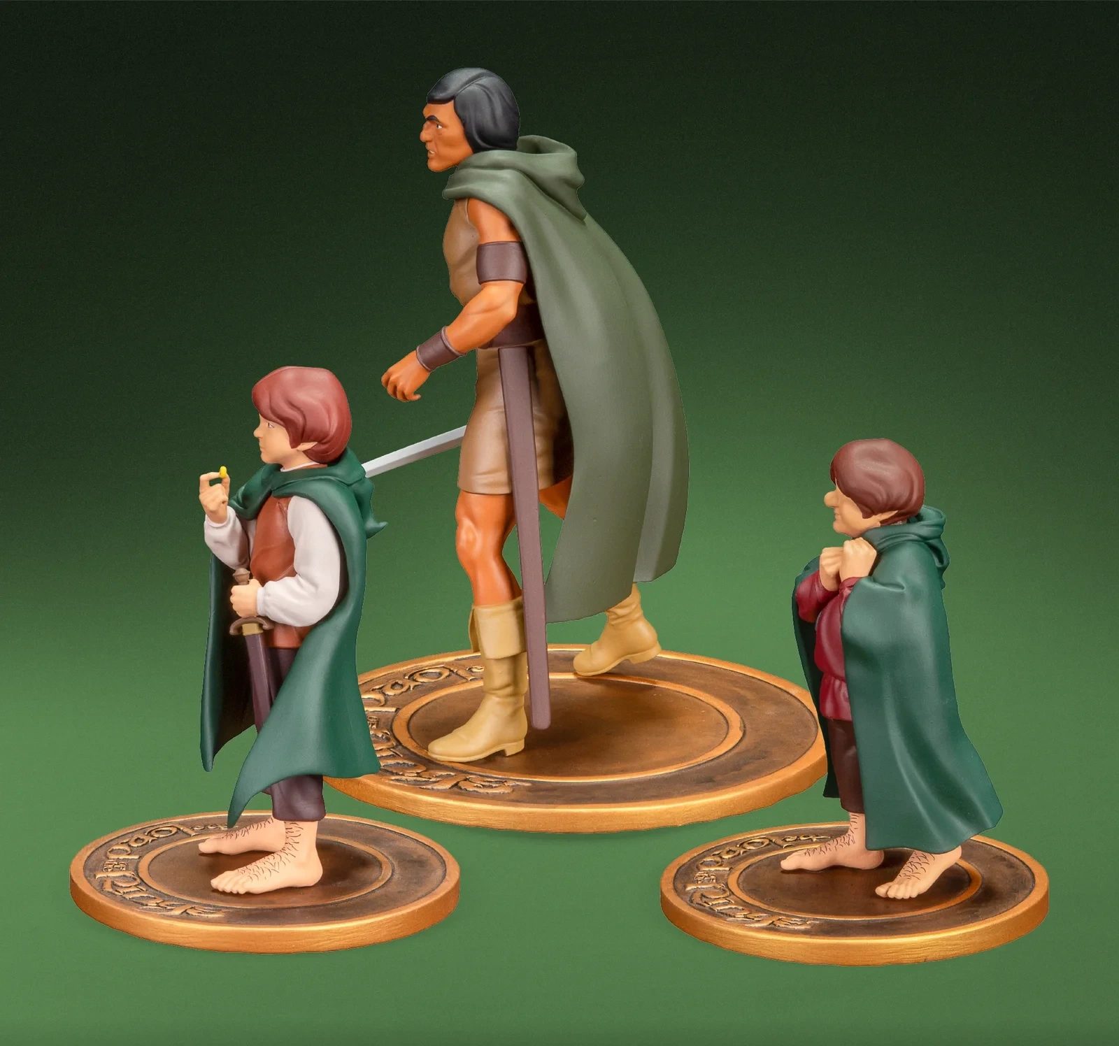 The Lord of the Rings Animated — Frodo, Aragorn & Samwise Set