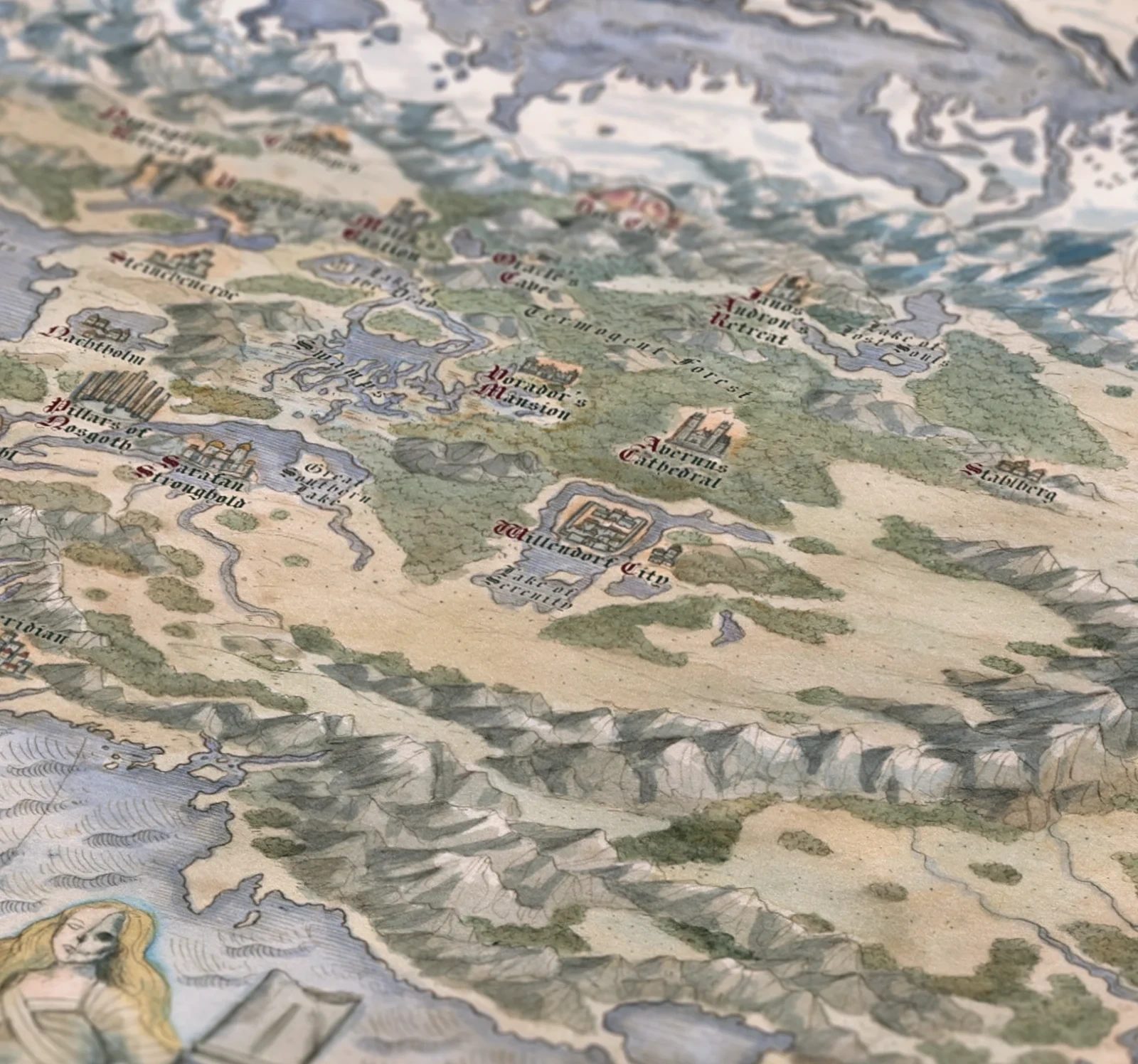 Legacy of Kain: Map of Nosgoth Fine Art Print
