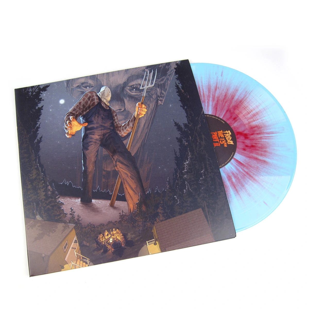 Обложка Friday the 13th Part II — Original Soundtrack (LP) — Blue & Red Splatter