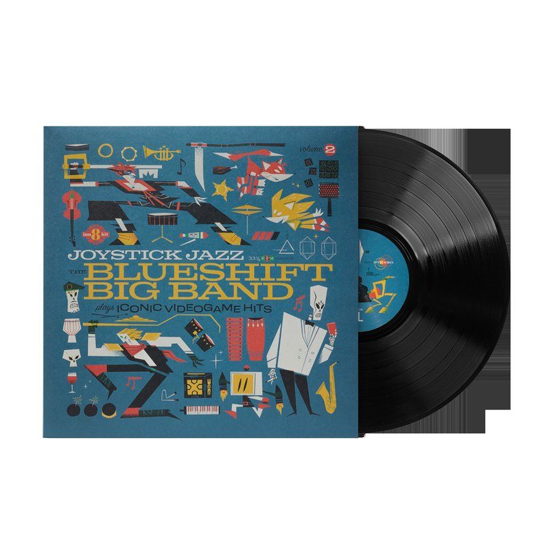 Виниловая пластинка Joystick Jazz: The Blueshift Big Band Plays Iconic Video Game Hits (Vol. 2) - The Blueshift Big Band (1xLP Vinyl Record) — обложка